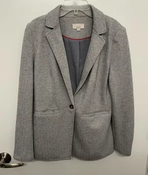 LOFT Light Grey Blazer thumbnail 1