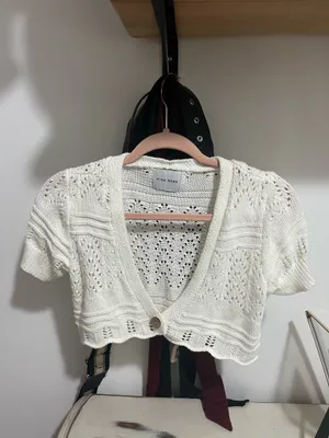 knitted top pink rose thumbnail 3