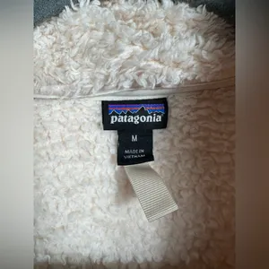 Patagonia Los Gatos‎ 1/4 Zip Fleece Women M Cream Sherpa Pullover thumbnail 8