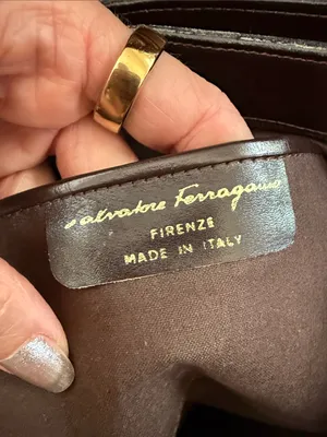 Vintage 70s/80s Salvatore Ferragamo Brown Suede Classic Boho Hippie Clutch Bag thumbnail 5