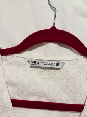White Eyelet Zara Mini Dress thumbnail 4