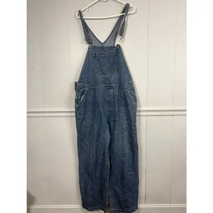 Vintage 90’s St. John’s Bay Denim Blue Bib Overalls Adjustable Straps XL Cottage thumbnail 12