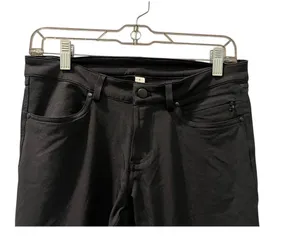 Lululemon Black Chino Pants Women's Size 6 Casual Zip Fly Work Skinny 28x30 thumbnail 2