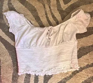 PacSun Eyelet Milkmaid Top thumbnail 1