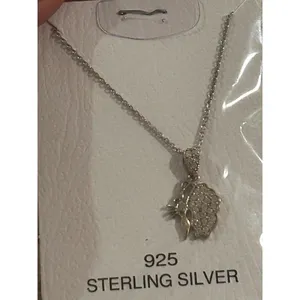 Lot b310 925 sterling silver necklace pendant thumbnail 3
