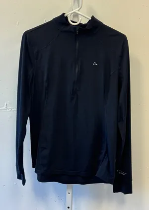 Paradox Women's Black 1/4 Zip Base Layer Merino Wool Blend Top Large 1700362 thumbnail 1