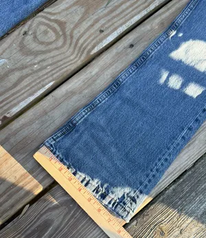 ZARA Distressed Denim Jeans Size 32 thumbnail 8