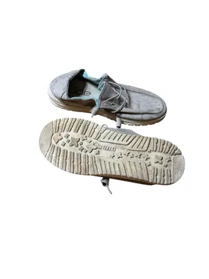 HEYDUDE Wendy Gray Chambray Slip On Loafers Women's Size 8 Lightweight Comfort thumbnail 8