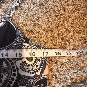Glam Tank‎ Top Bohemian Print Sleeveless Casual Blouse Festival Top M thumbnail 3
