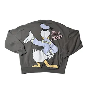 Disney Donald Duck 90th Anniversary Gray Sweater Size M Double Sided thumbnail 2