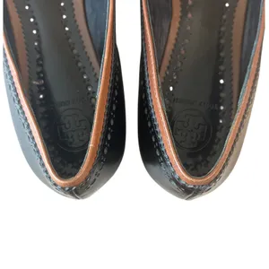 Tory Burch Darlene Two-Tone‎ Wingtip Pointed Toe Leather Flats 8.5 thumbnail 3