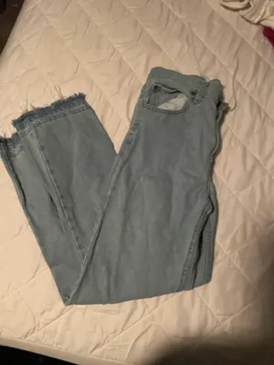Size 32x30 Jeans With Added Drawstring See Description Blue thumbnail 5