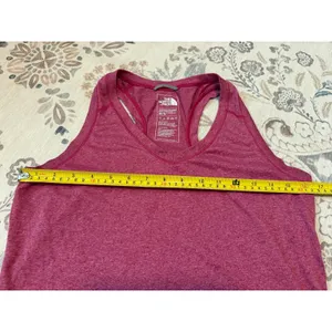 The North Face Heathered Pink Racerback Activewear Tank Top EUC Size M thumbnail 4