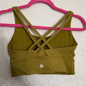 Lululemon Energy Bra Luxtreme sports bra Size 6 mustard yellow color thumbnail 4