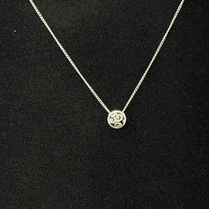 Brighton Necklace 16-18in Silver Scrollwork Pendant Heart Charm Adjustable Chain thumbnail 2