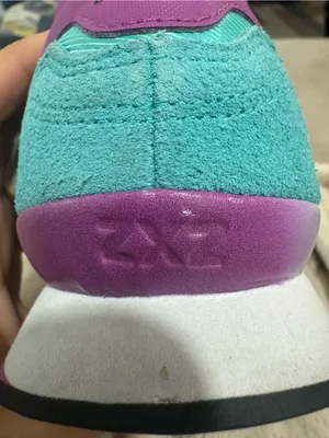 adidas Women's Teal and Purple Retro Running Shoes thumbnail 10