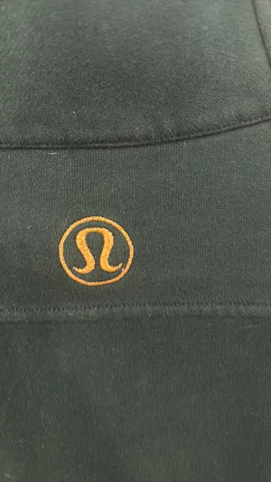 Dark forest green Lululemon scuba with gold thumbnail 5