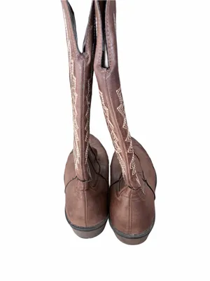 Coconuts by Matisse Bandera Faux Leather Brown Cowboy Western Boots size 8.5 thumbnail 3