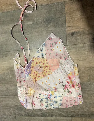 floral tie tube top thumbnail 1