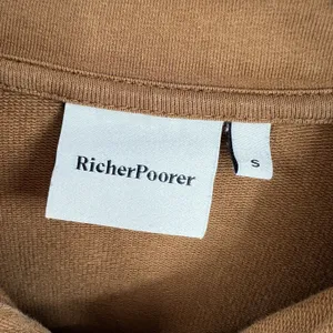 Richer Poorer‎ Terry Half Zip Pullover in Woodgrain Tan Brown Women's Size Small thumbnail 9