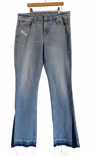 American Eagle Outfitters 90’s Low Rise Skinny Kick Jeans Size 10 thumbnail 1