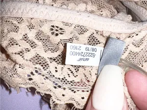 aerie Lace v neck T back nude adjustable straps Bralette thumbnail 8