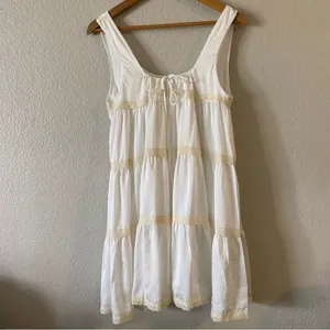 LOUCIA Tiered Lace Babydoll Dress Cottagecore romantic milkmaid festival Small thumbnail 9