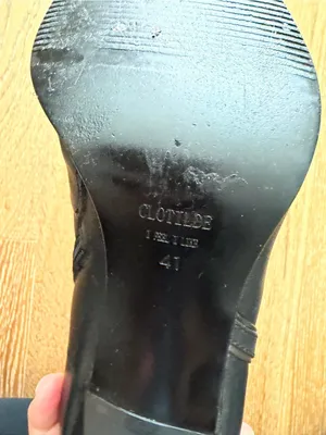 Women's Black Leather Pointed thumbnail 3