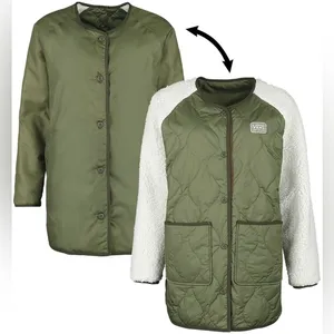 Vans Peake Quilted‎ Liner Coat reversible Jacket Womens medium thumbnail 2