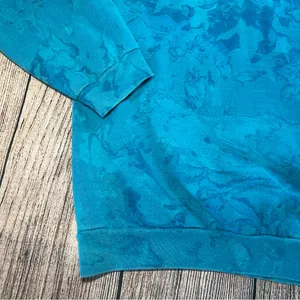Vintage 90s Caribbean Sweater Adult Medium Blue Pullover Retro Watercolor Nature thumbnail 9