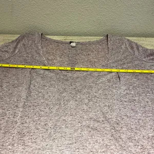 WE THE FREE People Heather Maroon Pink Swing Top Oversized 3/4 Sleeve Sz Small S thumbnail 6