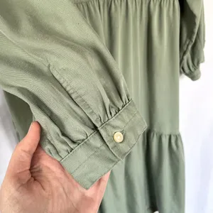 Free Assembly sage green tiered skirt prairie cottagecore dress size M‎ casual thumbnail 4
