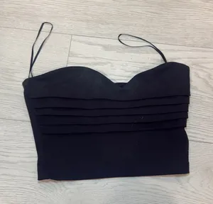 Zara Strapless Crop Top S thumbnail 1