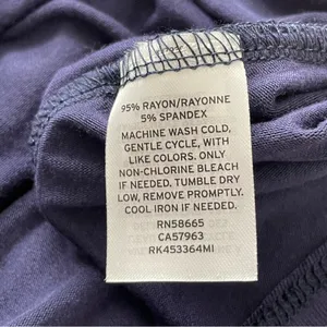 NWT Nordstrom Rack Tranquility Pajama Top in Navy Peacoat Buttons Size Small thumbnail 9