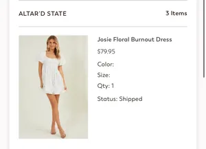 Altar’d State White Dress thumbnail 4