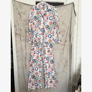 Anthropologie LyreBird Cloud Flannel Pajama Set thumbnail 3