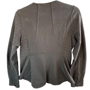 Athleta Moto Style Zip Front Jacket‎ Quilted Black Athletic Casual Wear M Grunge thumbnail 2