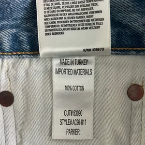 Agolde Parker Vintage Cut Off Light Wash Denim Jean Shorts thumbnail 6