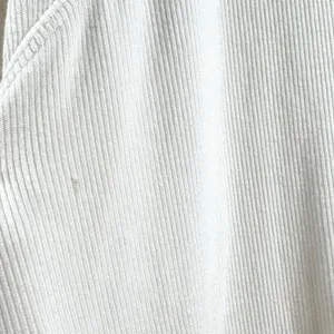 Free People Downtown Girl Tunic Top White Mock Neck Cold Shoulder Ribbed Small thumbnail 8