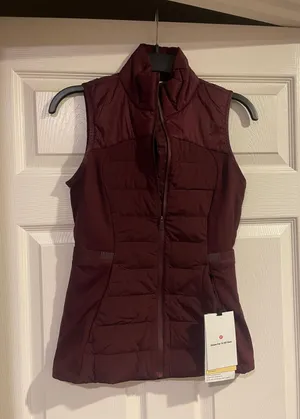 down for it all vest NWT in cassis size 4 with one bag thumbnail 1