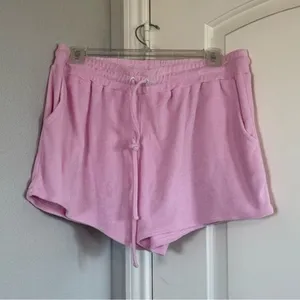 SHOW ME YOUR MUMU Sittin Around SHORTS ONLY in Pink Terry Sz Large thumbnail 7
