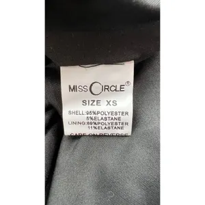 Miss Circle Priya Black Draping Corset High Slit Velvet Gown thumbnail 8
