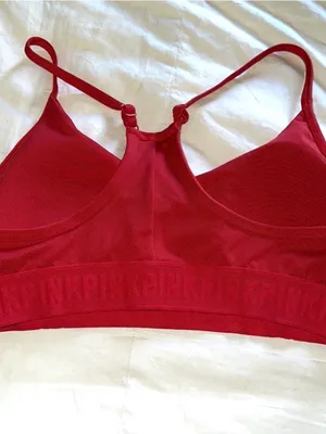 PINK Victoria's Secret Red Logo Seamless Bralette thumbnail 5