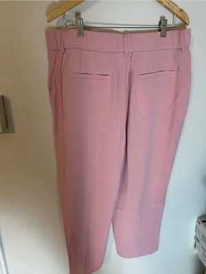NWT Halara Flex™ High Waisted Pocket Solid Work Tapered Pants pink xl petite thumbnail 4
