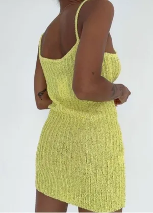 Rumored Yellow Palm Beach Mini Dress Size XS thumbnail 2