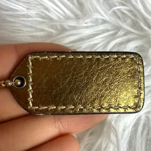 1.5" y2k COACH Fob Bag Charm Hang tag Hangtag thumbnail 2