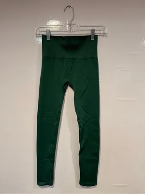 Green TNA High-Waist‎ Leggings - Forest Green thumbnail 3