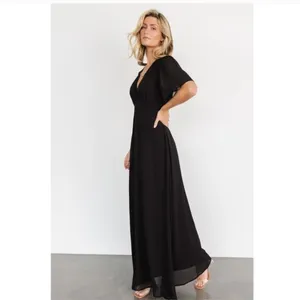 Baltic Born Esti Black Maxi Dress XL NEW thumbnail 4
