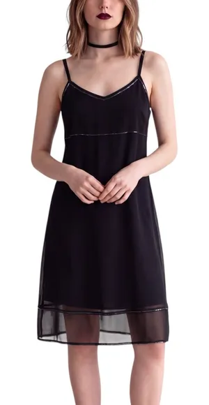 Vintage Y2K 90s Beaded Slip Dress Grunge Whimsigoth Fairycore Cocktail dress thumbnail 1