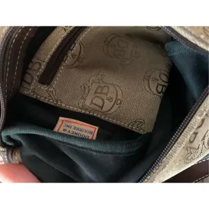 DOONEY & BOURKE Donegal Crest Tan Logo Leather Strap Jacquard vintage thumbnail 5
